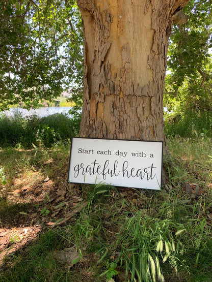 Grateful Heart Home Sign